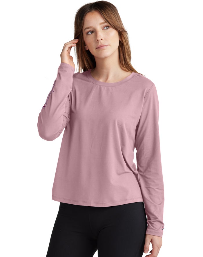 Camiseta Champion Mujer - Soft Touch Cutout Long-Sleeve ( Beige ) 9638420-UX